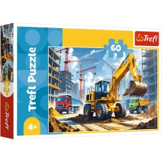 Escavatore e pala trattore puzzle da 60 pezzi - Trefl