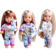 Evi Love: Évi bambola in pigiama con unicorno in diverse varianti - Simba Toys immagine 2