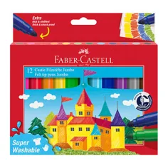 Faber-Castell: Set di pennarelli Jumbo lavabili da 12 pezzi