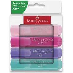 Faber-Castell: set di 4 evidenziatori color pastello 1546