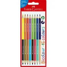 Faber-Castell: Set di matite colorate bicolori da 8 pezzi