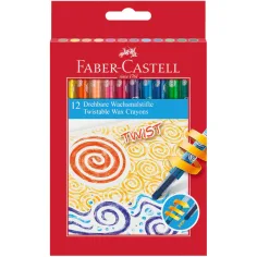 Faber-Castell: Set di pastelli a cera Twist da 12 pezzi
