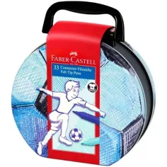 Faber Castell: Set di pennarelli Focis Connector in scatola di metallo da 33 pezzi