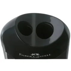 Faber-Castell: Due temperamatite in plastica resistente nera immagine 2