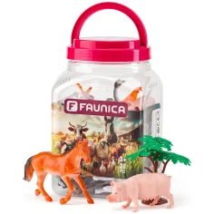 Faunica: Set di giochi animali della fattoria in secchio - Woodyland
