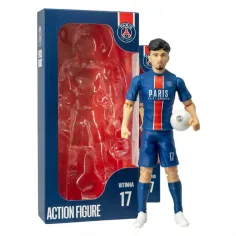 Figura d'azione calciatore, 20 cm - PSG, Vitinha con maglia numero 17