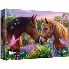 Flamingo by puzzle Bellissimi cavalli puzzle da 400 pezzi - Trefl immagine 1