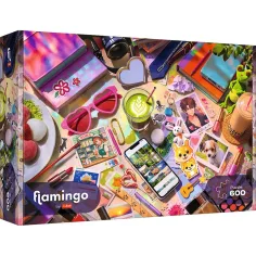 Flamingo by puzzle Il mio piccolo mondo puzzle da 600 pezzi - Trefl immagine 1