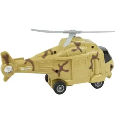 Forze Armate: Elicottero da combattimento color sabbia mimetico con effetti di luce e suono scala 1/20 21cm immagine 2