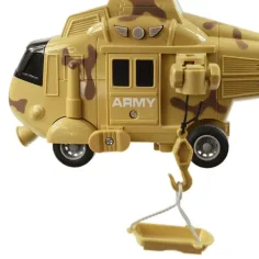 Forze Armate: Elicottero da combattimento color sabbia mimetico con effetti di luce e suono scala 1/20 21cm immagine 3