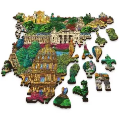 Francia, luoghi famosi - puzzle in legno da 1000 pezzi - Trefl immagine 2