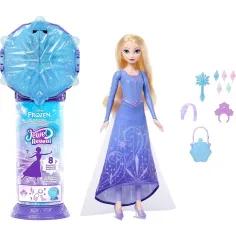 Frozen: Sorprese di Cristallo di Ghiaccio - Elsa in Frozen 2 Abito - Mattel immagine 3