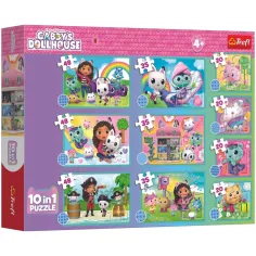 Gabi casa delle bambole 10in1 puzzle set - Trefl