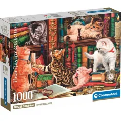 Gattini curiosi HQC puzzle da 1000 pezzi con poster - Clementoni
