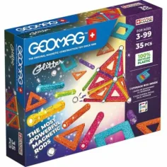 Geomag Glitter pannelli 35 pezzi gioco di costruzione magnetico scintillante