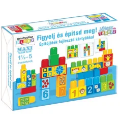 Gioca e impara!: Ascolta e costruisci! Gioco di costruzione con carte educative - D-Toys