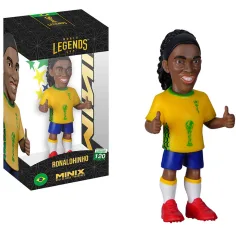 Giocatore di calcio action figure, 12 cm - World Cup Legends Brasile Ronaldinho con maglia numero 10
