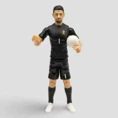 Giocatore di calcio azione figura, 20 cm - Belgio, Courtois con maglia numero 1 immagine 2