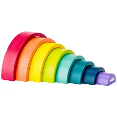 Gioco di abilità bilanciato arcobaleno in legno - Woodyland immagine 2