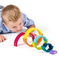Gioco di abilità bilanciato arcobaleno in legno - Woodyland immagine 5