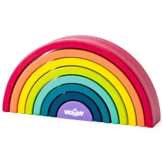 Gioco di abilità bilanciato arcobaleno in legno - Woodyland