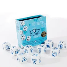 Cubo delle storie con azioni gioco di cubi