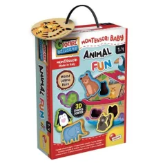 Gioco di incastro di forme animali Montessori per bambini