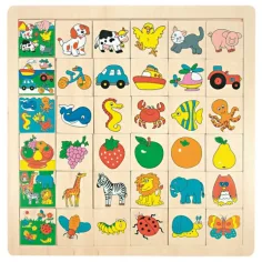 Gioco logico di incollaggio delle immagini