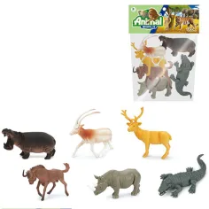 Gli animali del mondo set di figure da 6 pezzi 12cm