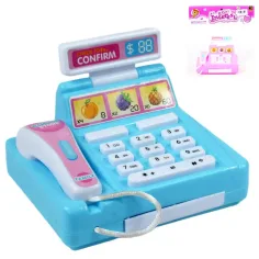 Happy Shopping: Registratore di cassa con cassetto apribile in due varianti, 12,5 cm