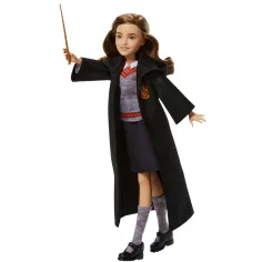 Harry Potter: Bambola Hermione Granger con mantello e bacchetta magica - Mattel immagine 3