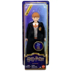 Harry Potter: Bambola Ron Weasley con mantello e bacchetta magica - Mattel