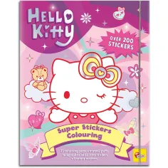 Hello Kitty Libro da Colorare con Adesivi - Lisciani