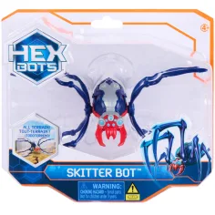 Hex Bots: Skitter Bot robot ragno interattivo – blu-rosso - Spin Master