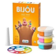 Hey Clay: Set di anelli dolci Bijou in pasta da modellare creativa ad asciugatura all'aria immagine 1