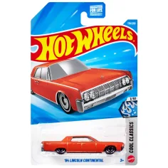 Hot Wheels: '64 Lincoln Continental auto giocattolo arancione 1/64 - Mattel