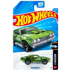 Hot Wheels: '69 Chevelle macchina verde 1/64 - Mattel