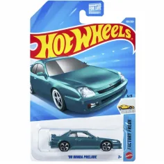 Hot Wheels: '98 Honda Prelude auto giocattolo turchese 1/64 - Mattel