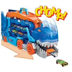 Hot Wheels City: Trasformabile Ultimate Trasportatore di Auto T-Rex - Mattel immagine 3