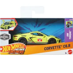Hot Wheels: Corvette C8.R auto a carica manuale 1/43 - Mattel