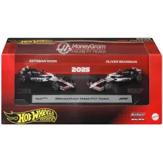 Hot Wheels F1 Macchinina 2 Pezzi - Haas: Ocon + Bearman - Mattel