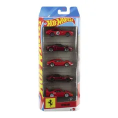 Hot Wheels Ferrari set di 5 macchinine 1/64 – Mattel