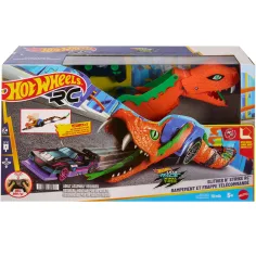 Hot Wheels: Let’s Race auto lancia serpente radiocomandato con macchina – Mattel