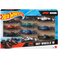 Hot Wheels Macchinine: Set di 10 Pezzi F1 - Mattel