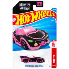 Hot Wheels: Monster High Ghoul Mobile auto in miniatura nera 1/64 - Mattel