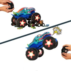 Hot Wheels Monster Trucks: Auto mostruoso interattivo Mega Wrex radiocomandato - Mattel immagine 4