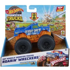 Hot Wheels Monster Trucks: Bigfoot 4x4x4 auto mostruoso con effetti luce e suono 1/43 - Mattel