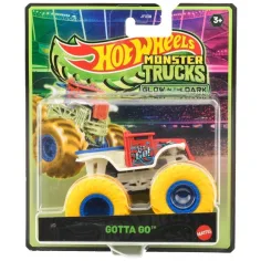 Hot Wheels Monster Trucks Gotta Go macchinina luminosa al buio 1/64 - Mattel