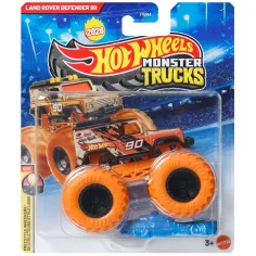 Hot Wheels Monster Trucks: Land Rover Defender auto in miniatura 1/64 – Mattel