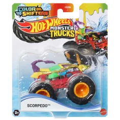 Hot Wheels Monster Trucks: Macchinina mostruosa cambia colore - Scorpedo - Mattel immagine 1
